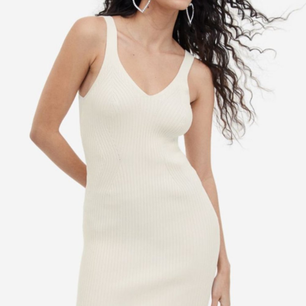 H&M Rib-knit Bodycon Dress Size M *BRAND NEW W/ TAGS*